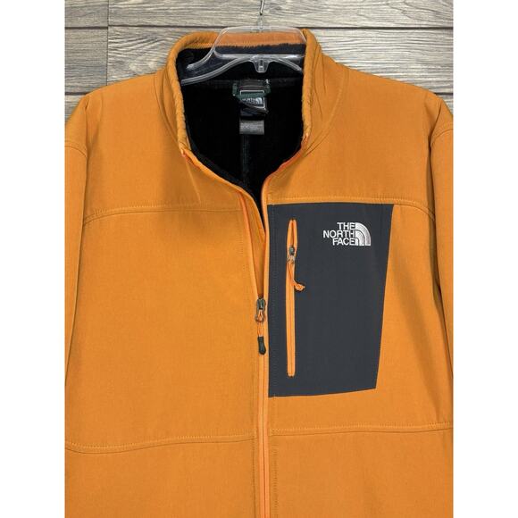 North Face Jacket Mens XL Orange Bionic Fleece Lined Softshell Summit Series - Picture 2 of 14